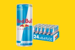 Red Bull Sugar-Free Energy Drink 24-Pack, as Low as $26.39 on Amazon card image