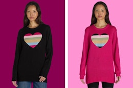 Heart Pullover Sweaters on Clearance, as Low as $5 at Walmart card image