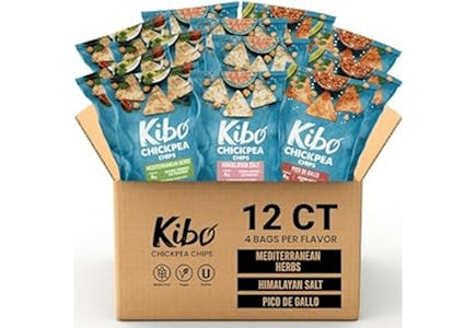 Kibo Chickpea Chips 12-Pack