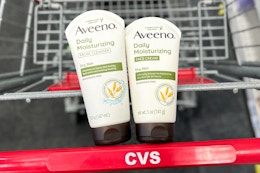 Save 77% on Aveeno Face Cream and Cleanser at CVS — As Low as $2.64 Each card image