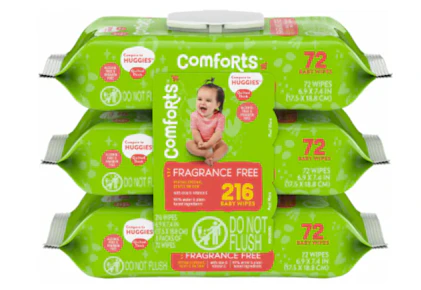 Comforts Baby Wipes 3-Pack
