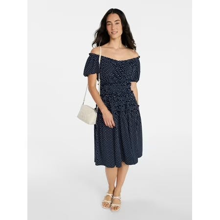 Time and Tru Women's Midi Dress