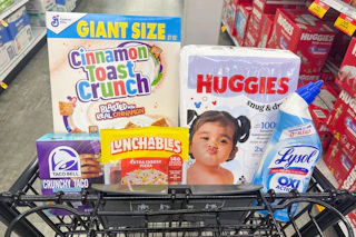 meijer groceries in shopping cart