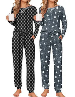 Ekouaer Women's Pajama Set 2-Pack
