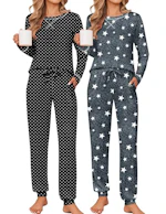 Ekouaer Women's Pajama Set 2-Pack