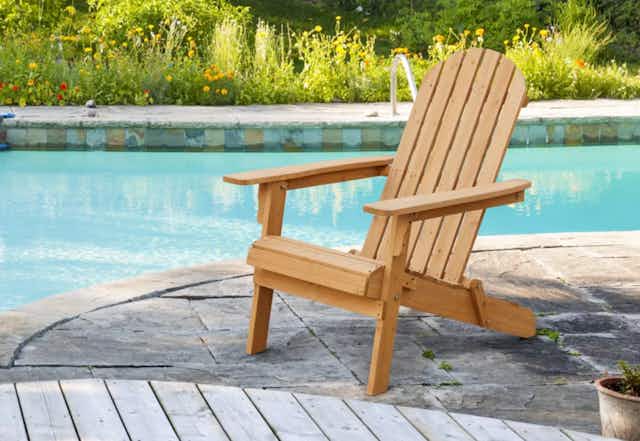 Solid Wood Adirondack Chair, Just $60 at Target card image