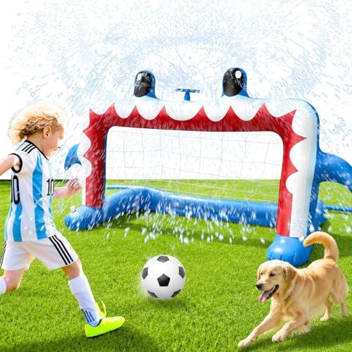 Water Sprinkler Soccer Goal