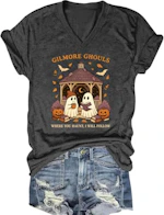 Women's Halloween V-Neck Shirt