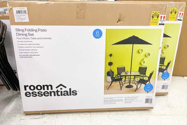 6-Piece Patio Dining Set With Umbrella, Only $78.37 at Target (Reg. $165) card image