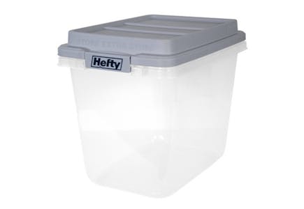 Hefty Hi-Rise Slim Storage Tote