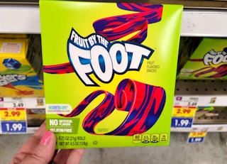 a box of fruit by the foot snacks 