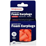 2 Walgreens Soft Foam Earplug Packs