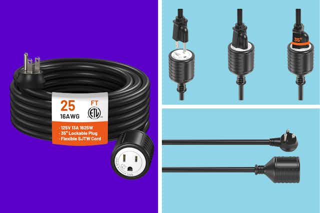 25-Foot Extension Cord, Just $9.49 on Amazon (Reg. $18.99) card image
