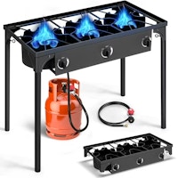 3-Burner Gas Propane Cooker