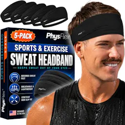 Sport Headbands 5-Pack