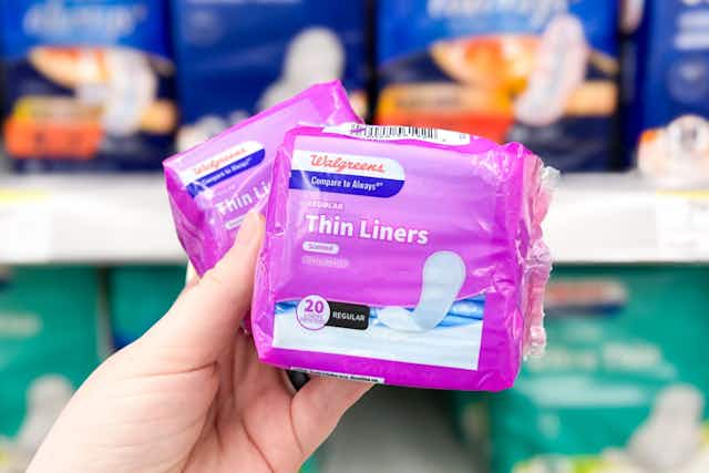 Walgreens Brand Liners, $3.13 Moneymaker Deal in Stores card image