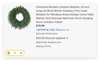 Large Artificial Pine Cedar Wreath