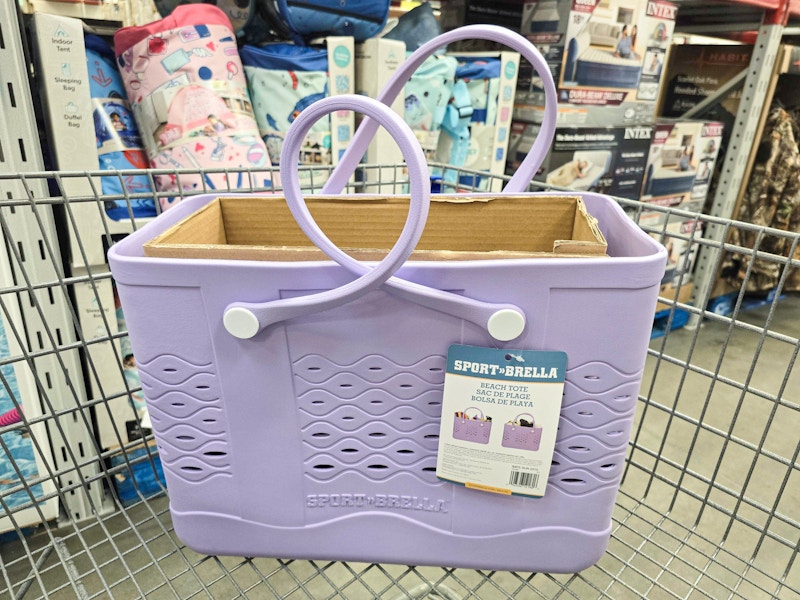 lavender beach tote