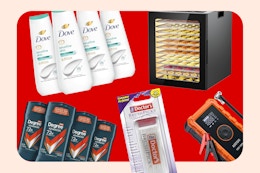 Amazon Bestsellers Include: Dove Body Wash, Car Jump Starter, and More card image