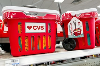 cvs toy shopping basket on shelf