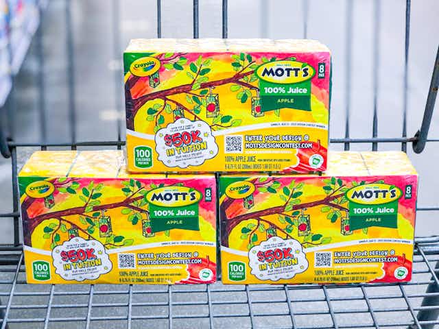 Mott's Apple Juice 32-Pack, as Low as $6.94 on Amazon card image
