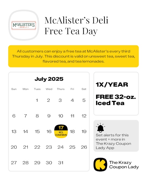 mcalisters tea day