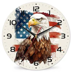 American Flag Wall Clock