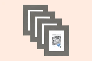 Stock photo of the Mainstays Gallery Wall Frames (4-count) 5x7 size in the color gray