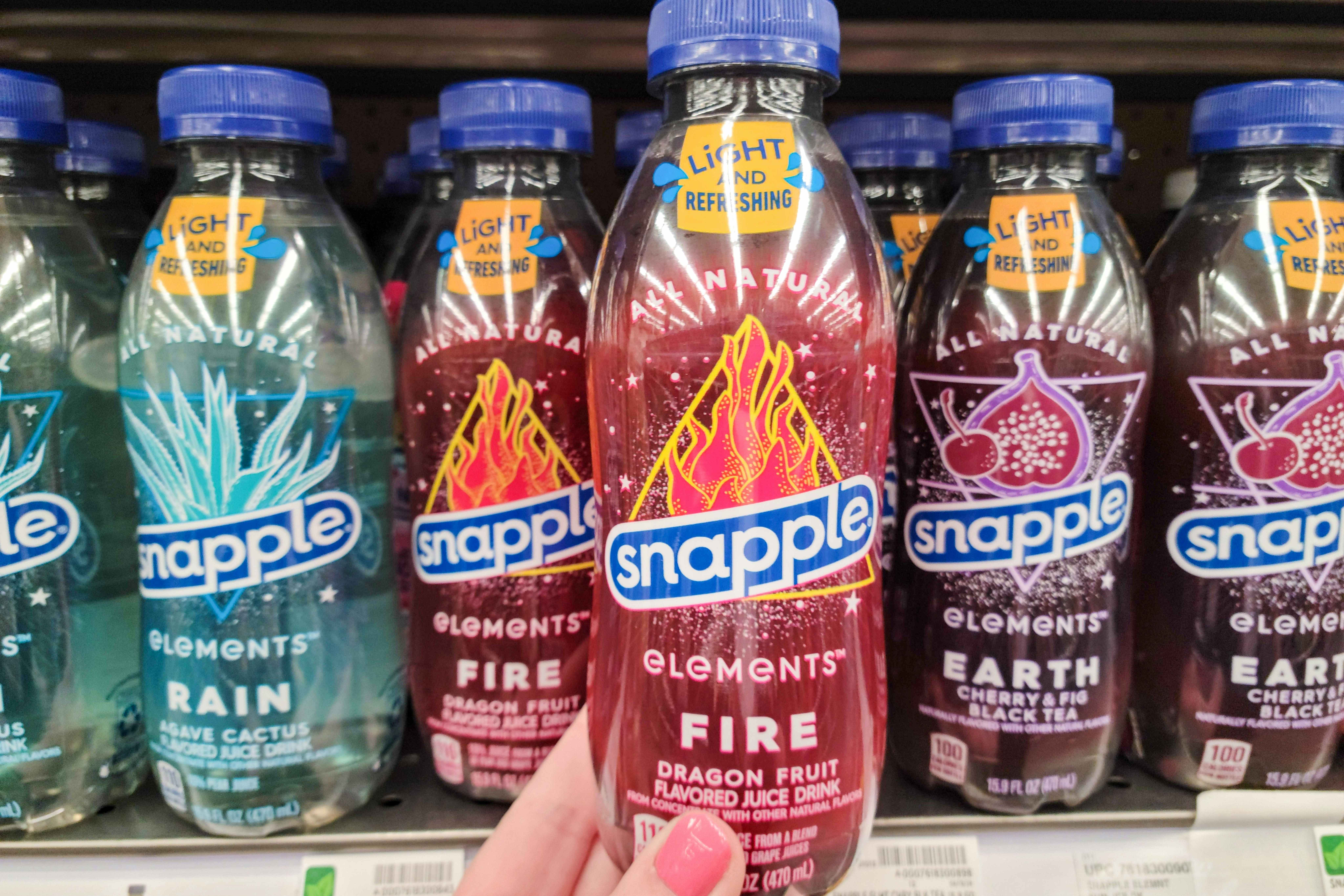 5 Free Snapple Elements Drinks at Kroger