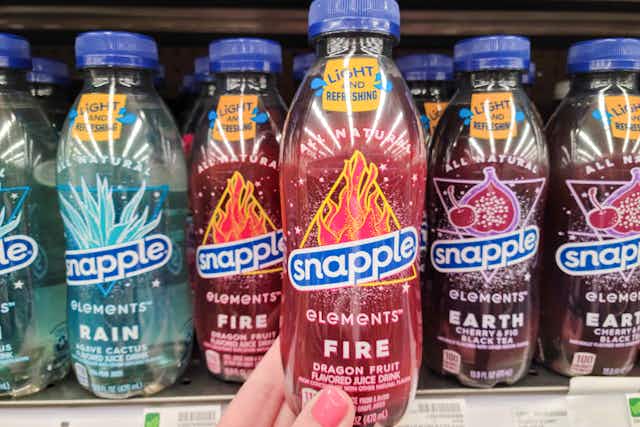5 Free Snapple Elements Drinks at Kroger card image