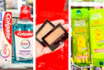 collage image of colgate oral care, maybelline eyeshadow, and garnier shampoo