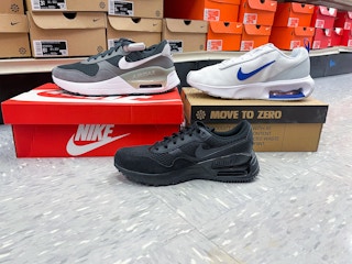 academy nike air max sneakers in store collage photo