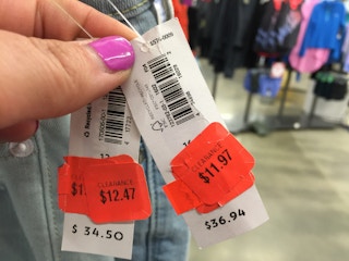 old navy clearance tag