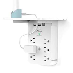 Wall Extender w/ 6 Outlets + USB Ports
