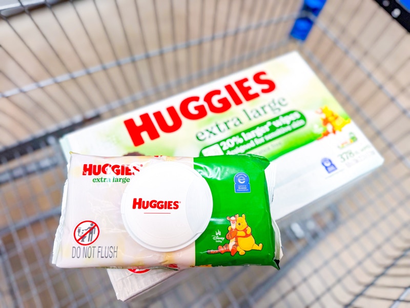 huggies extra large wipes in walmart cart