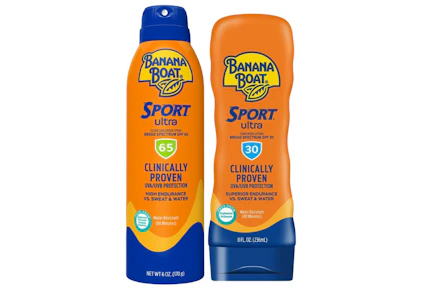 2 Banana Boat Sunscreens