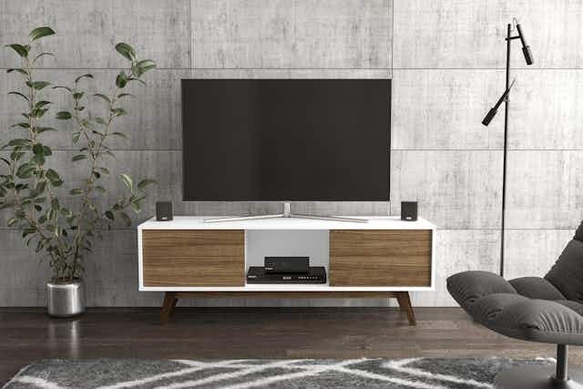 Get a 59-Inch TV Stand for $75.59 on Amazon  card image
