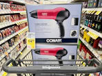 two conair turbo dryers in a walgreens cart