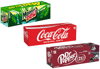 3 Soda 12-Packs