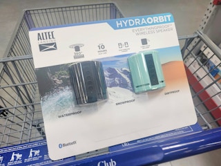 2-pack of speakers in a cart