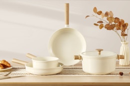 Carote 7-Piece Ceramic Pots and Pans Set, Only $40 on Amazon (Reg. $110) card image