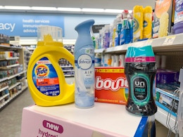 Tide Simply, Downy, and Febreze : Buy 4 for $10 at Walgreens ($2.50 Each) card image