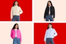 4 images of the No Boundaries women's puffer jackets