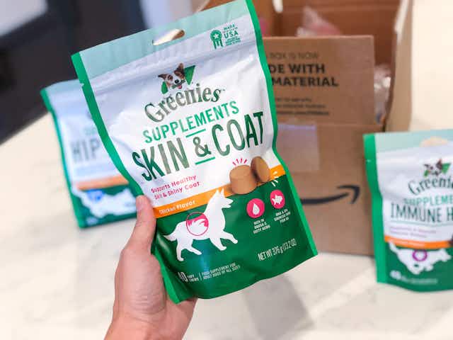 40% Off Amazon Coupon for Greenies Dog Supplements — Pay as Low as $7.99 card image