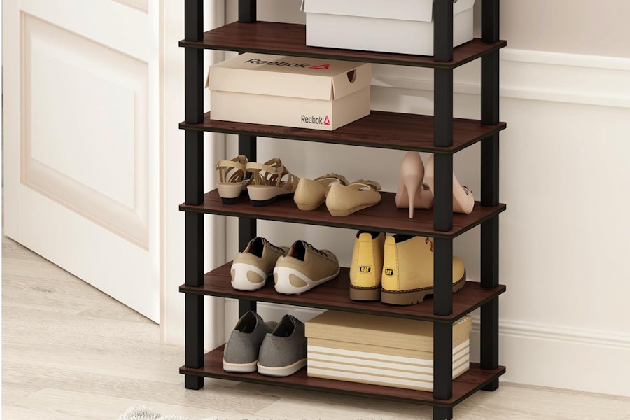 wood 4-shelf bookcase