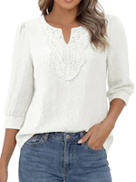 Women's 3/4 Sleeve Lace Top