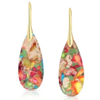 Boho Natural Stone Dangle Earrings