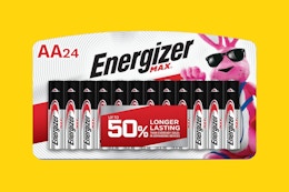 Energizer AA Batteries 24-Pack, as Low as $12.39 on Amazon (Reg. $21.98) card image