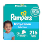 2 Pampers Wipe Packs
