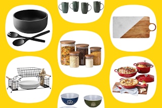 collage of kitchen items